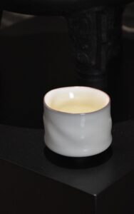 Pure Flow White Porcelain Cup