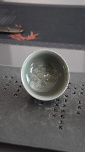 Jade carved teacup