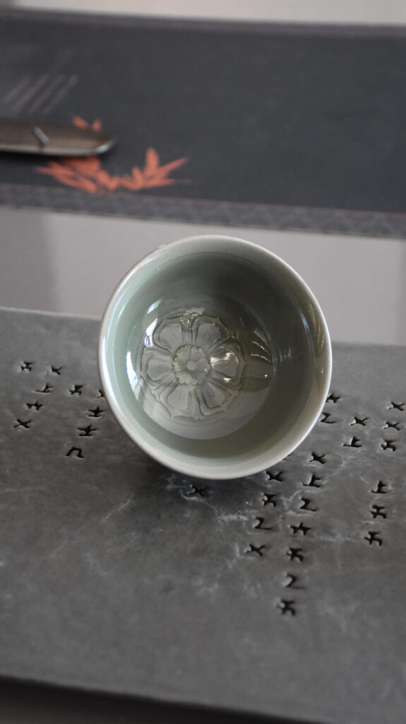 Jade carved teacup