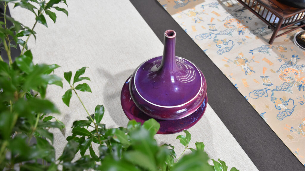 Jun Ware “Yao Bian” Glazed Double-Gourd Vase