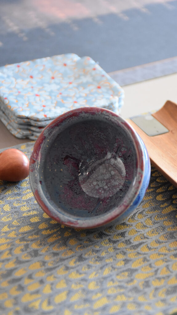 Cloud-glazed Tenmoku tea bowl