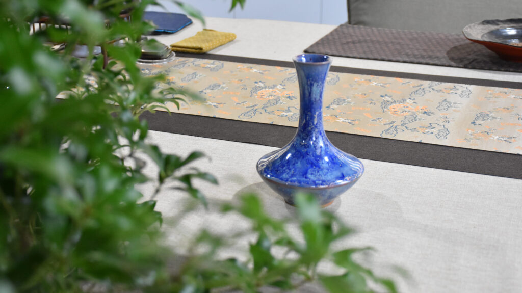 Jun Ware “Starry Night” Glazed Pear-Shaped Vase